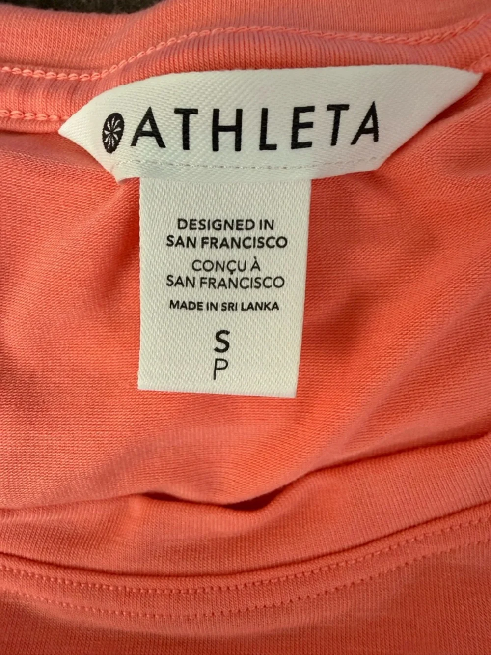 Athleta Coral Sleeveless Tank Top Athletic Workout Shirt Size Small - Picture 5 of 5
